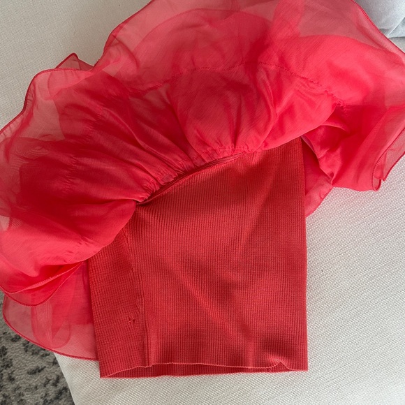 Zara Scarlet Ruffle Blouse - Picture 4 of 4
